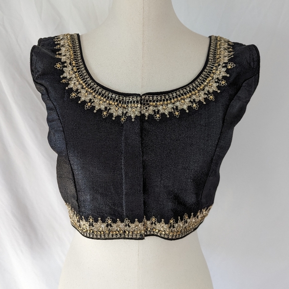 Black readymade blouse for Saree or Lehenga - Picture 8 of 8